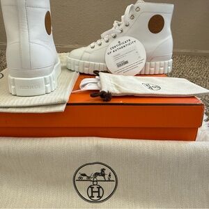 Hermes Calfskin Womens Climb Sneakers (WORN ONCE)